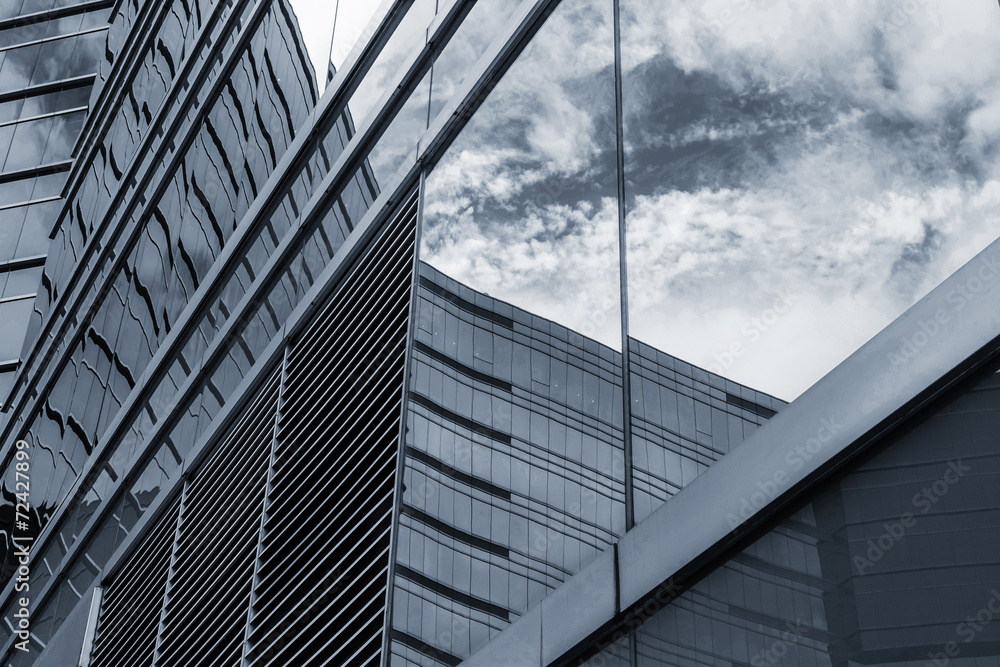 Office glass windows background Office glass windows background