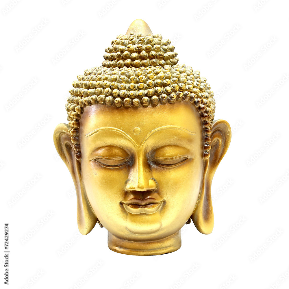 Buddha gold head