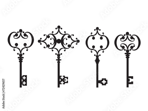 Set of ancient keys
