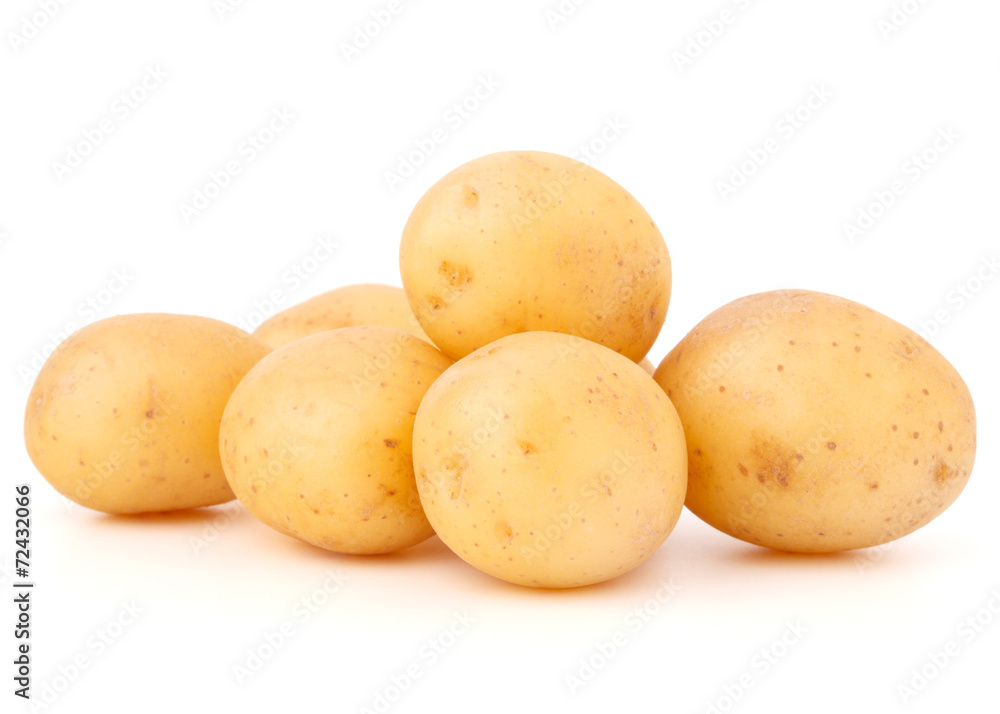 new potato tuber isolated on white background cutout new potato tuber isolated on white background cutout