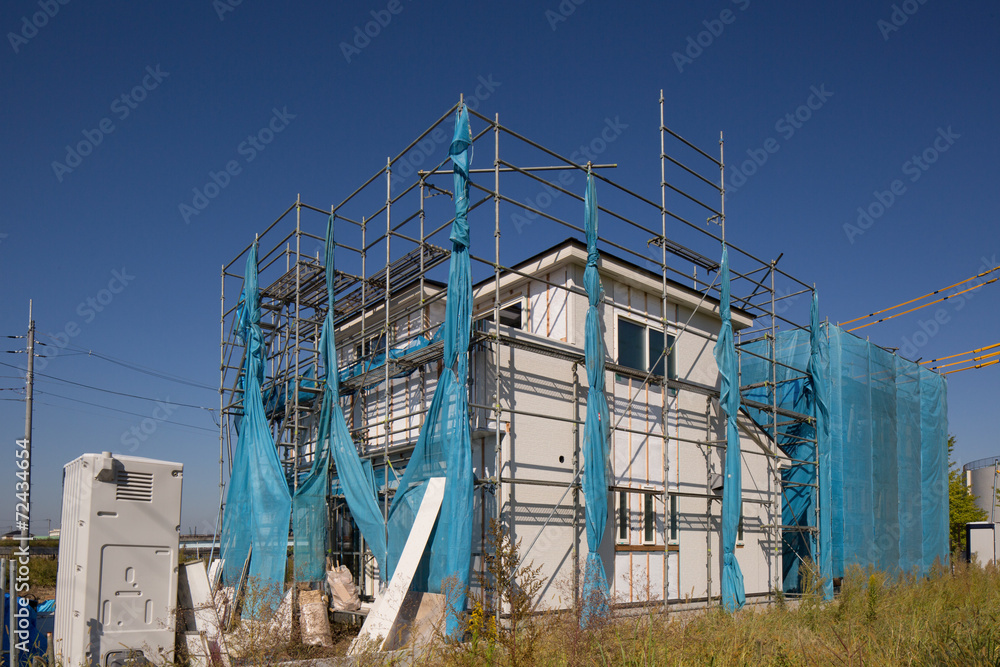 住宅建設現場 住宅建設現場
