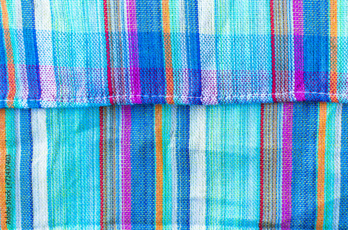 Colorful line patterned fabrics texture background