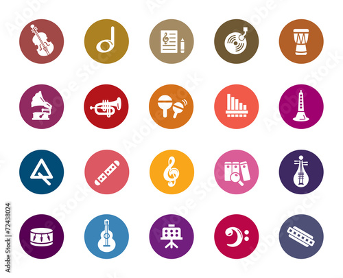 Music Color Icons
