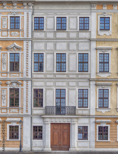 Vintage house facade, Dresden, Saxony Germany
