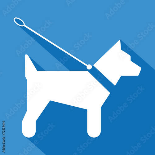 Logo chien en laisse.