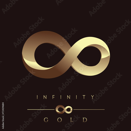 gold infinity sign