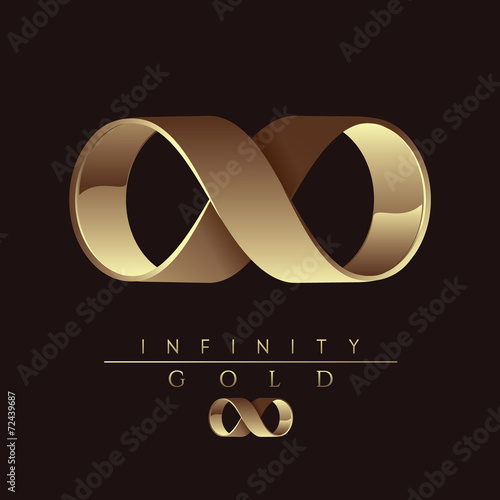 gold infinity sign