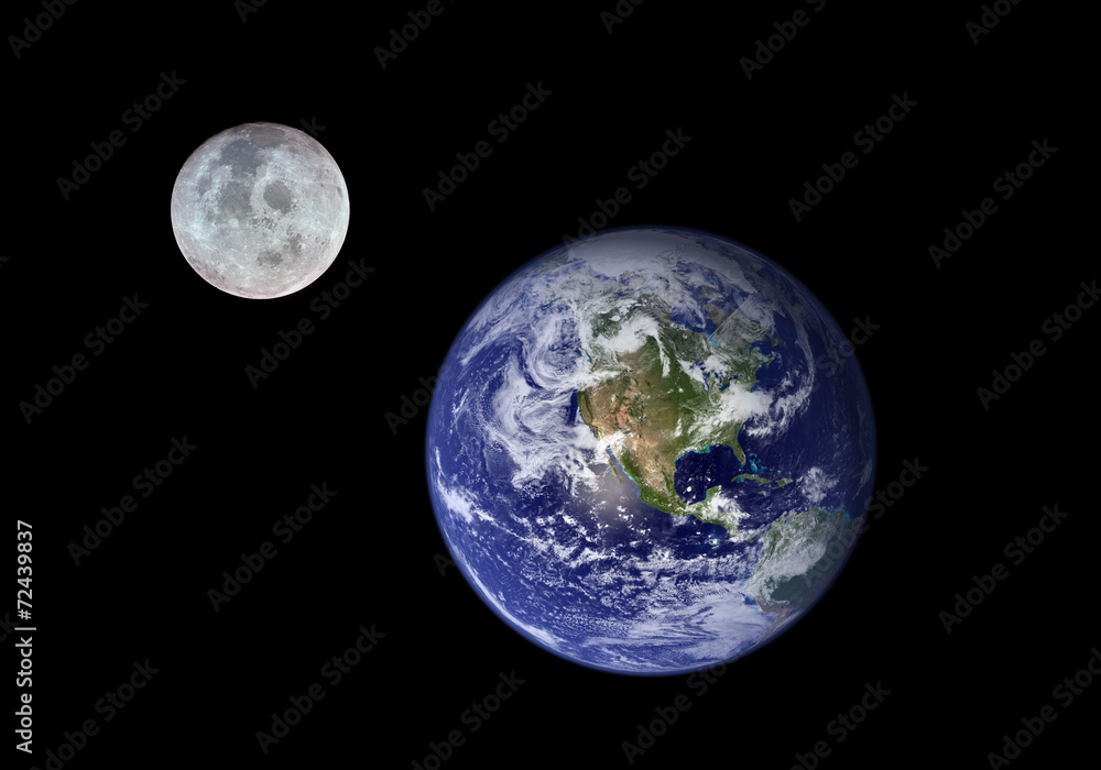 Earth and Moon Earth and Moon