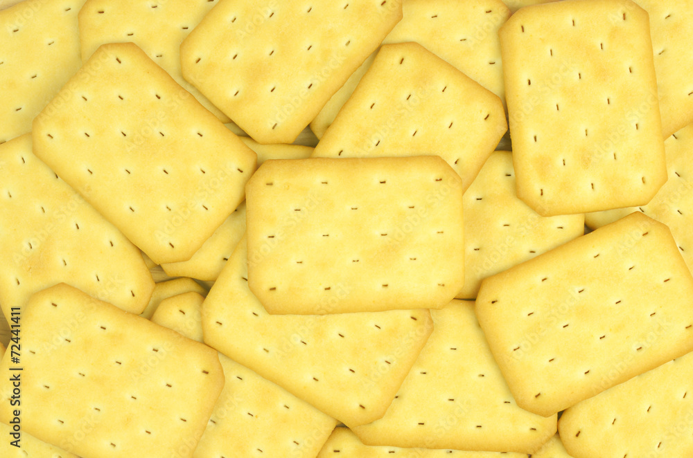 Salty crackers in square shape Salty crackers in square shape