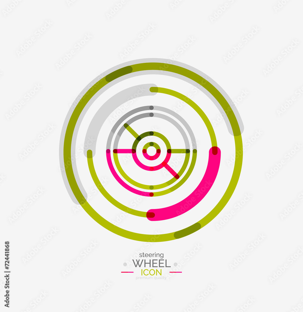 Car steering wheel icon Car steering wheel icon
