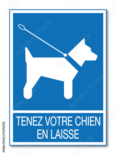 Logo chien en laisse.