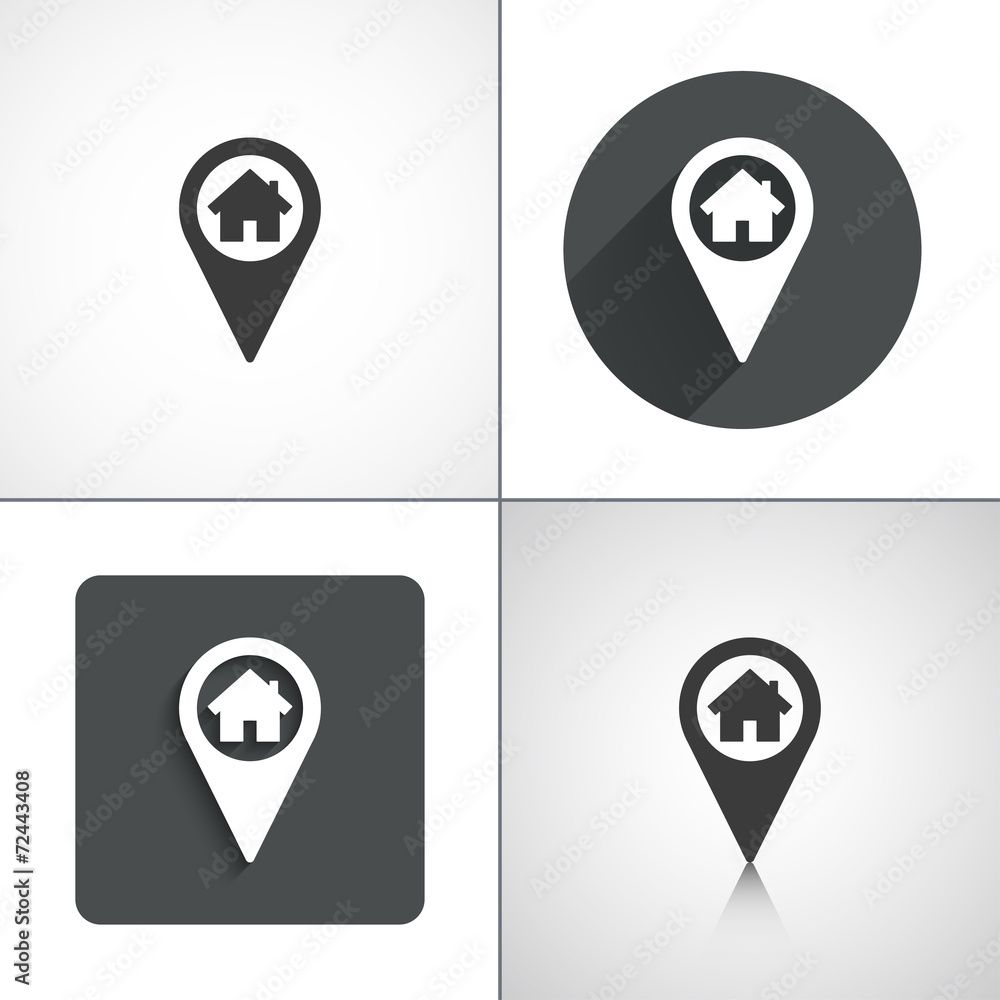 Marker. navigation icons. Set elements for design. Marker. navigation icons. Set elements for design.