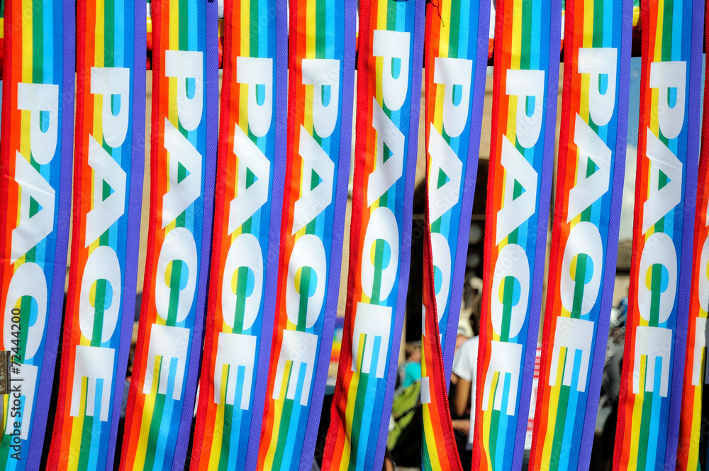 Multicolor peace scarf Multicolor peace scarf