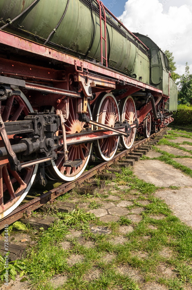Obraz premium Old steam locomotive