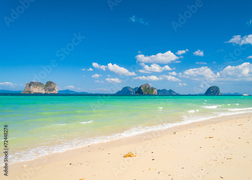 White Sand Shore Landscape