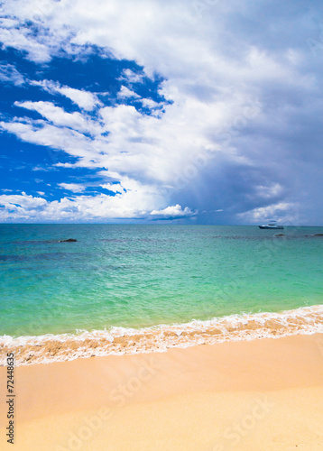 On a Beach Serene Waters