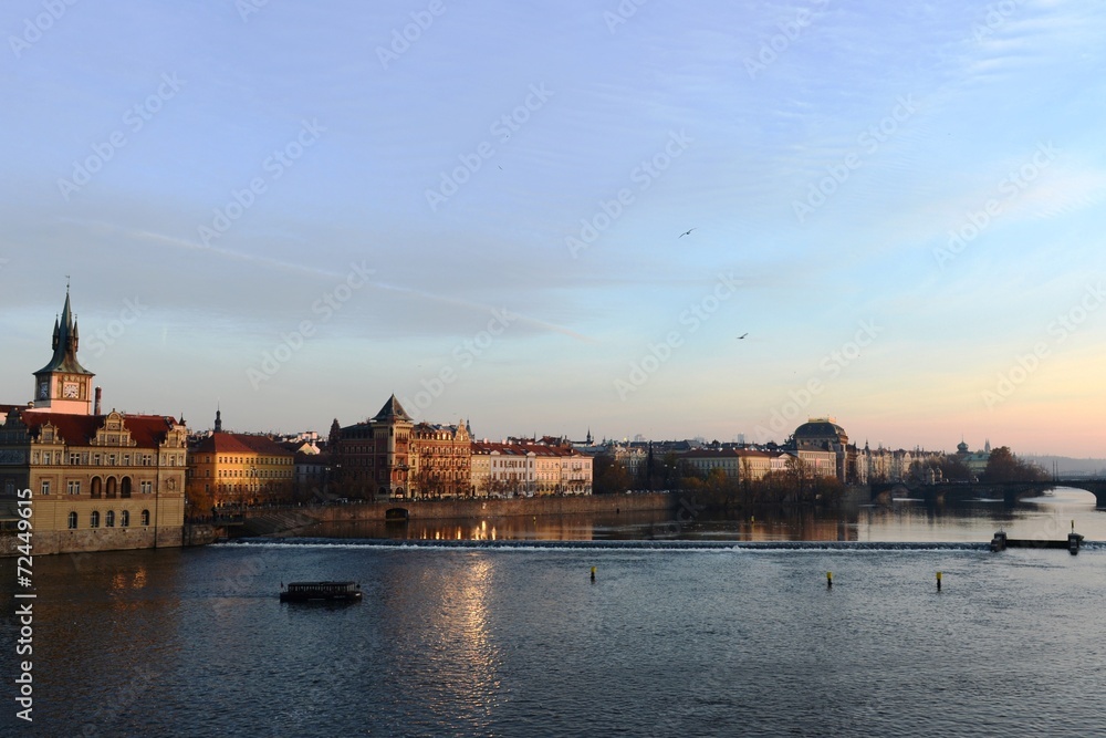 Prague. Vltava River
