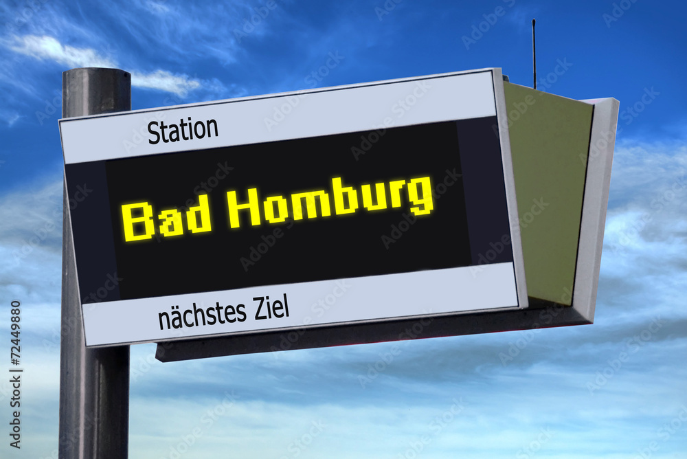 Anzeigetafel 6 - Bad Homburg
