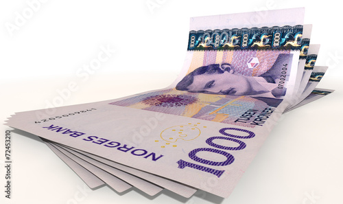 Принти на полотні Kroner Bank Notes Spread