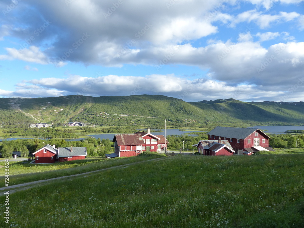 Village de Geilo en Norvège