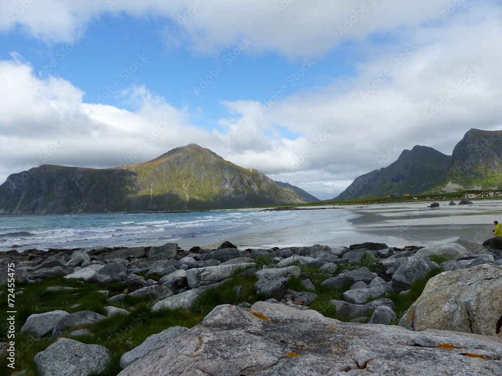 Paysage aux îles lofoten en Norvège