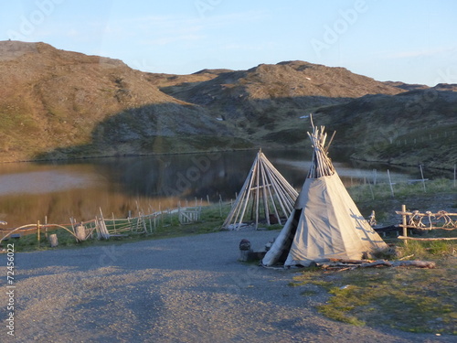 Foto Tente Sami Finnmark en Norvège