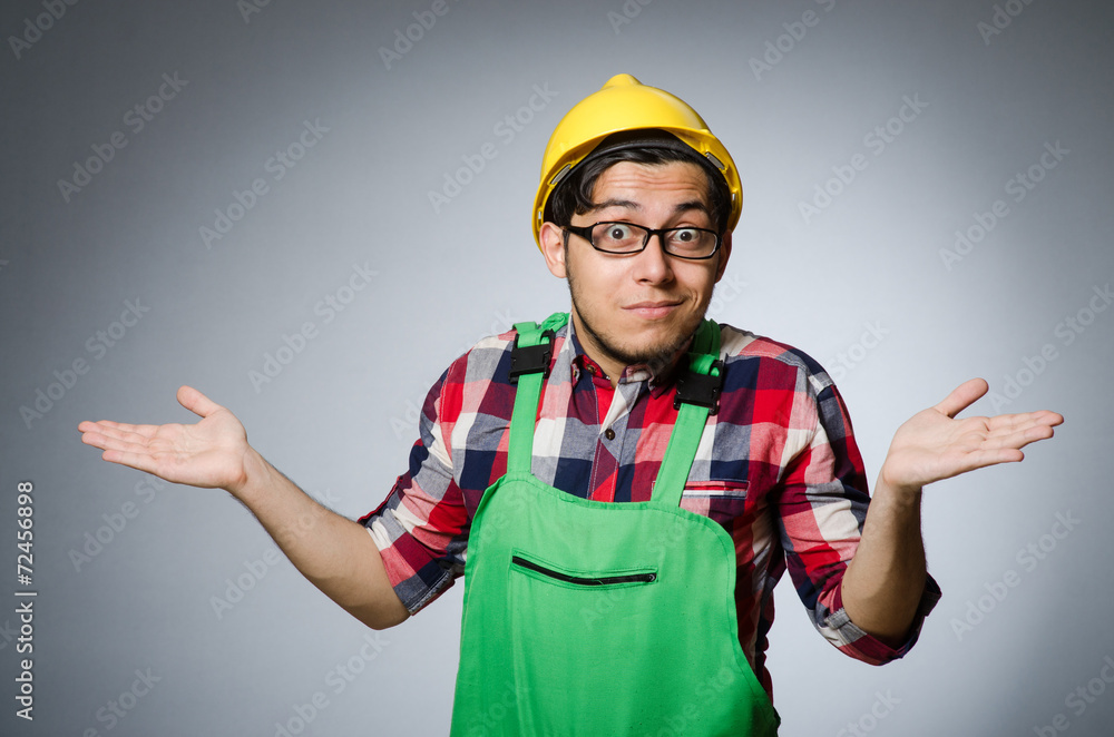 Industrial worker isolated on the white background Industrial worker isolated on the white background