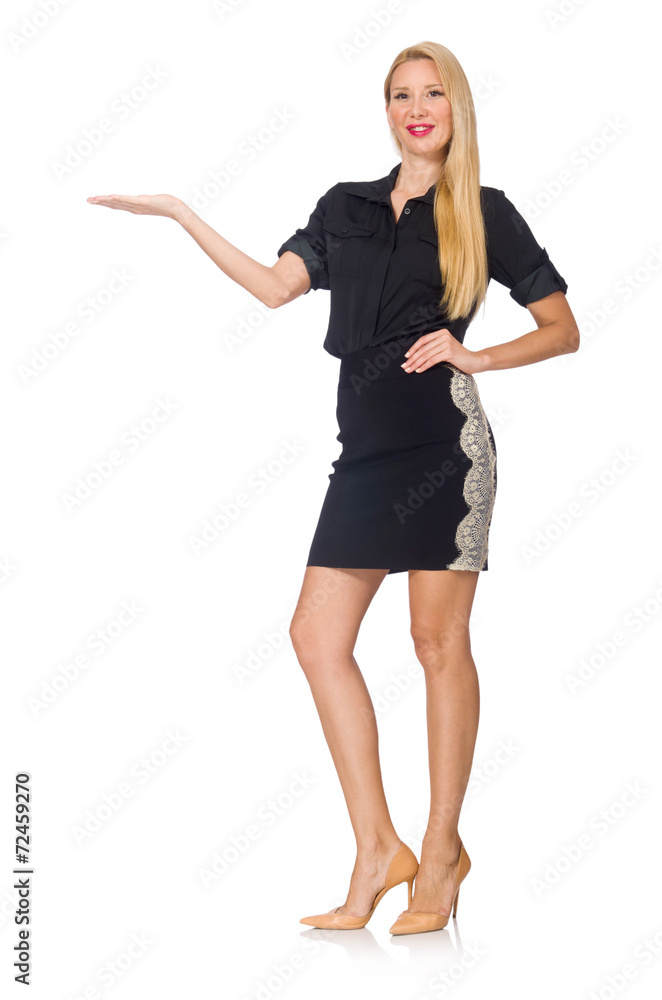 Woman isolated on the white background Woman isolated on the white background