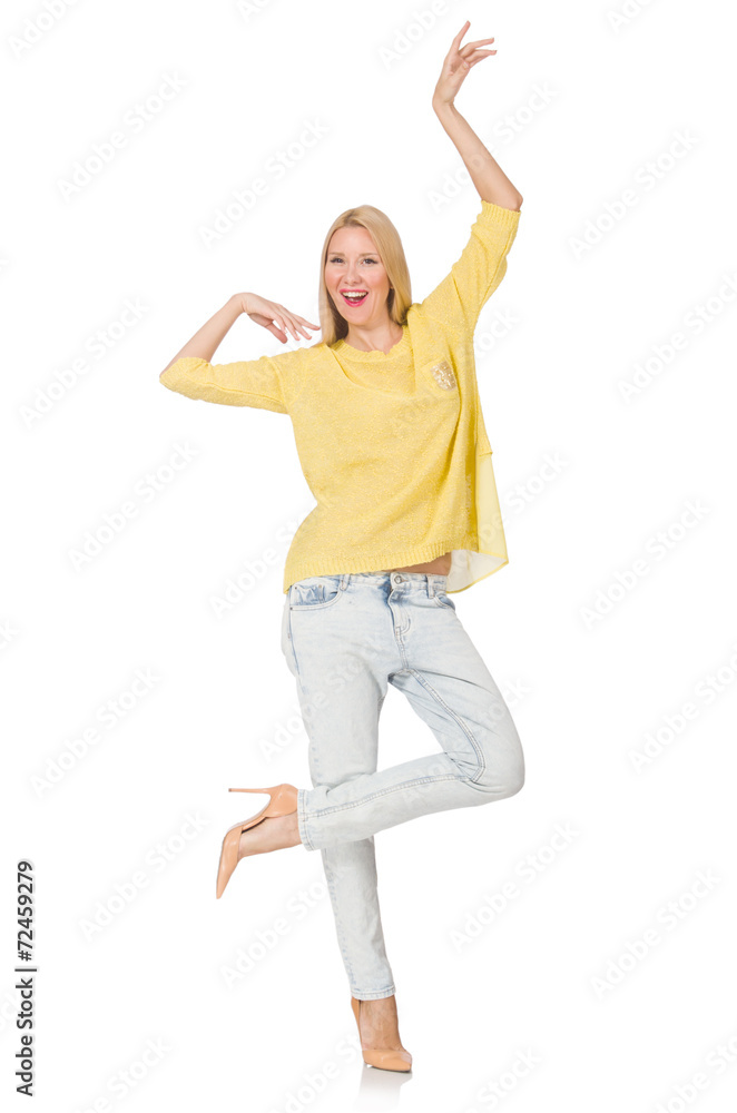 Young woman in fashion concept Young woman in fashion concept