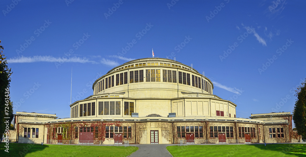 Fototapeta premium Hala Stulecia (Centennial Hall) in Wroclaw, Poland, UNESCO WH