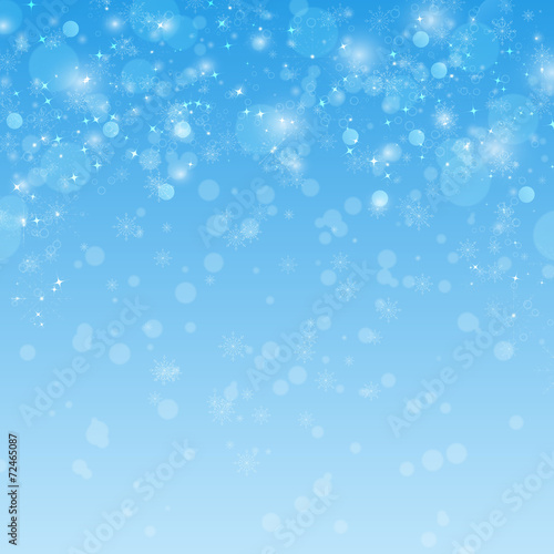 Winter blue xmas vector background with place for text