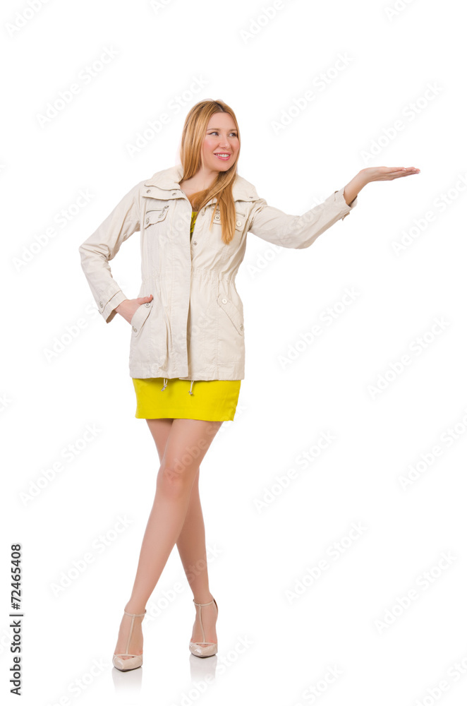 Woman isolated on the white background Woman isolated on the white background