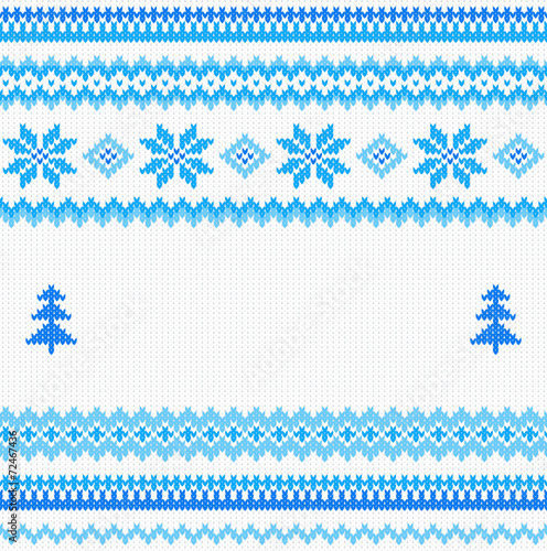 nahtloses gestricktes Muster mit Textfreiraum