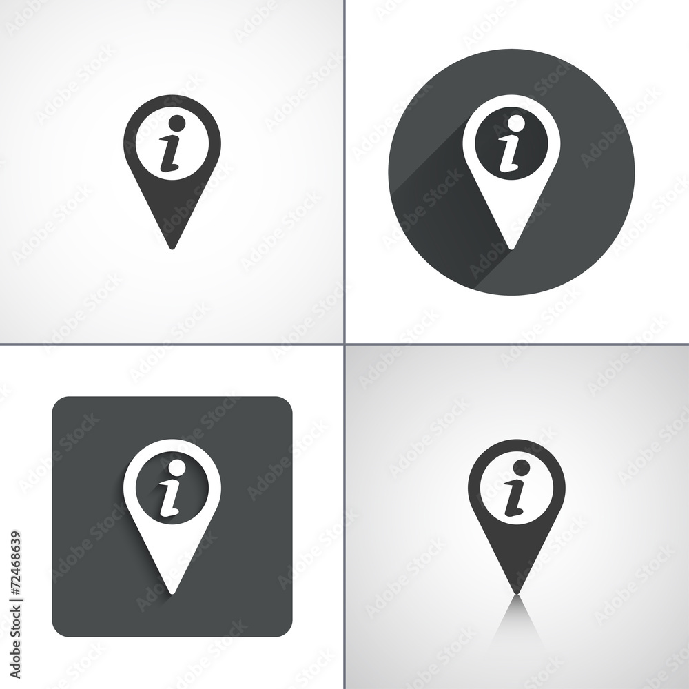 Information marker icons Information marker icons