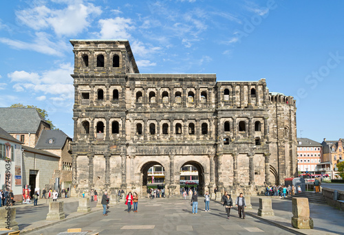 Porta Nigra in Trier on a beautiful day