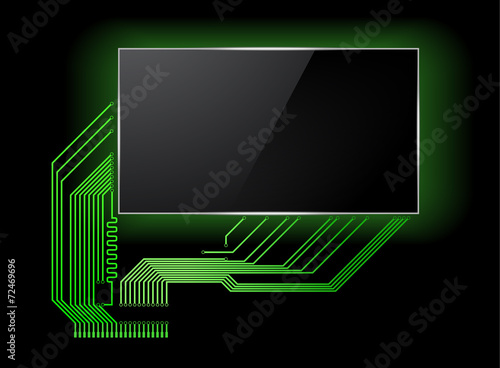 Circuit board with screen