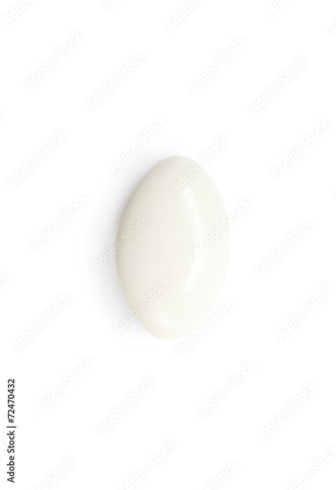 White pilule, isolated on white. Healthcare concept. White pilule, isolated on white. Healthcare concept.