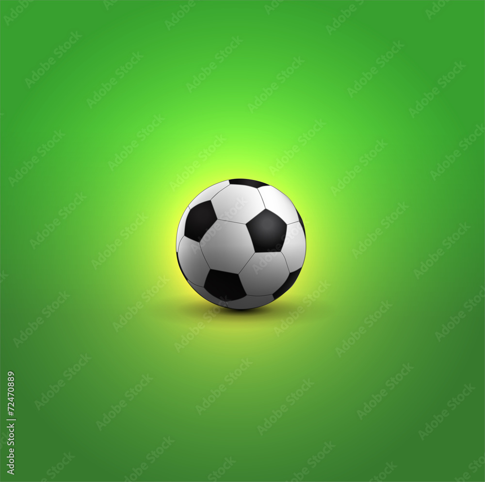 Soccer ball on green field Soccer ball on green field