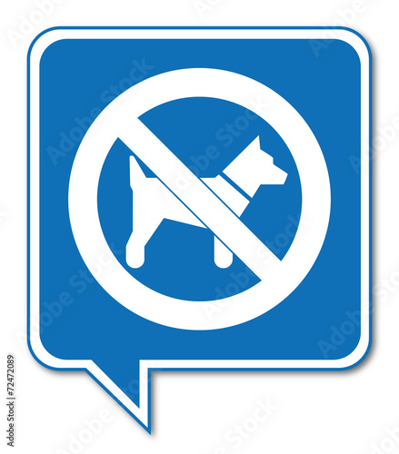 Logo interdit aux chiens.