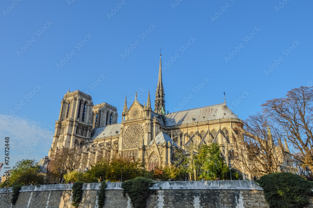 Notre Dame at the Siene river . Paris, France Notre Dame at the Siene river . Paris, France