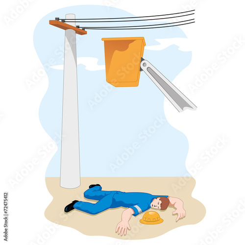 Employee fainted after suffering a big drop