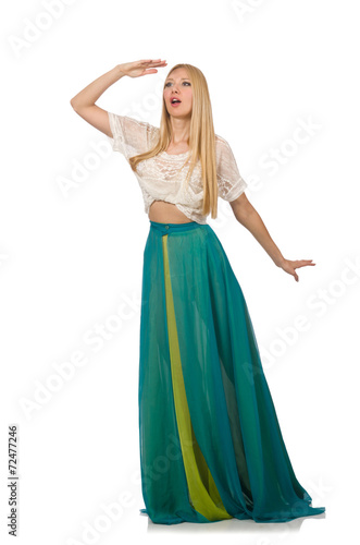 Woman in fashion clothing concept