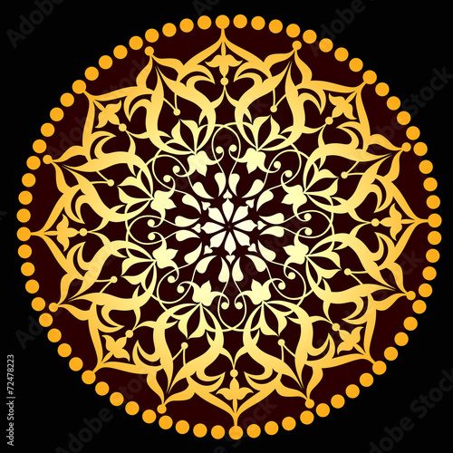 Osmanlı dairesel motif  (altın)