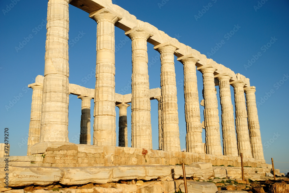 Fototapeta premium The Temple of Poseidon at Sounion out of Athens