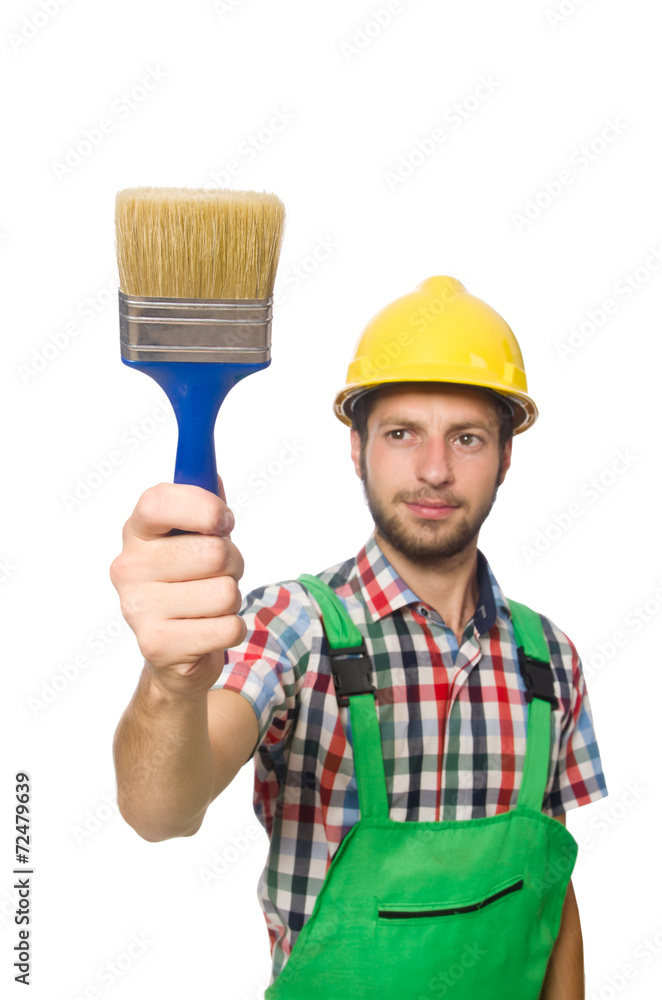 Industrial worker isolated on the white background Industrial worker isolated on the white background