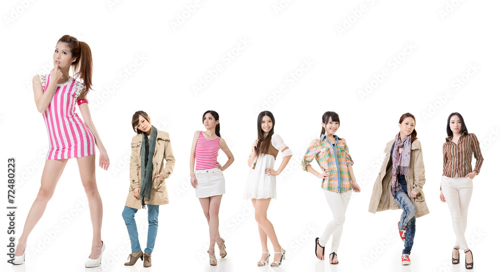 Fototapeta premium asian women