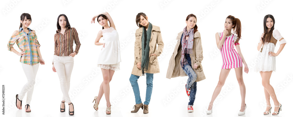 Fototapeta premium asian women