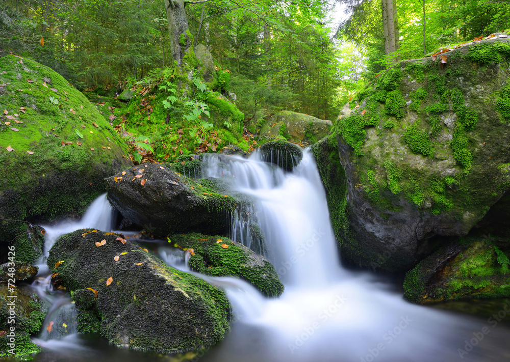 Waterfall in the national park Sumava-Czech Republic Waterfall in the national park Sumava-Czech Republic