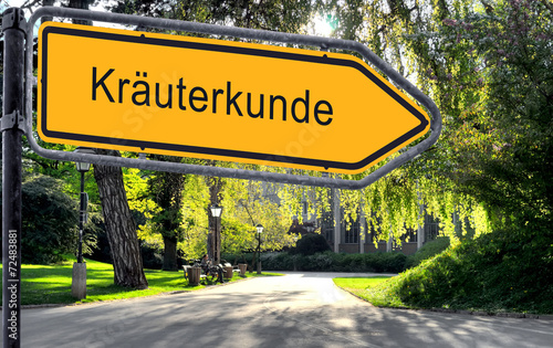 Strassenschild 25 - Kräuterkunde
