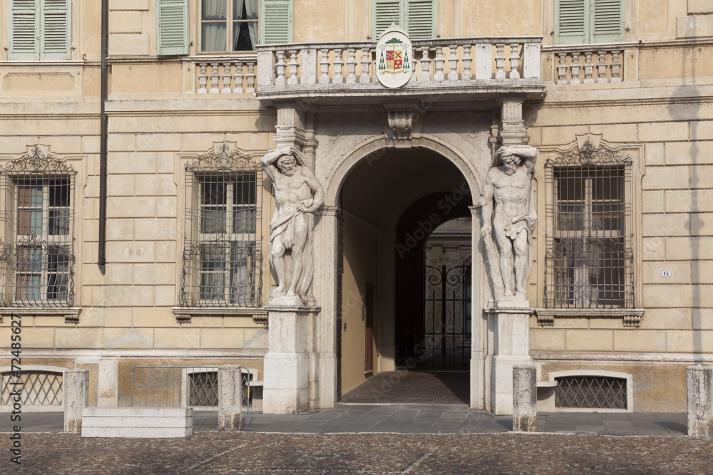 Castiglioni palace, Sordello square, Mantova, Lombardy, Italy
